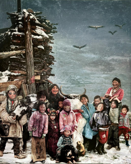 绘灵魂长卷,悟丹青禅心知名雕塑家、画家张立旗作品闪亮2025北京艺术博览会